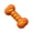 Orange, variant on PrimeGo Dog Bone Toy Squeaky Chew Toy Textured Rubber Bone Safe Teeth Cleaning Toy for Teething Puppies And Large Dogs Oral Care