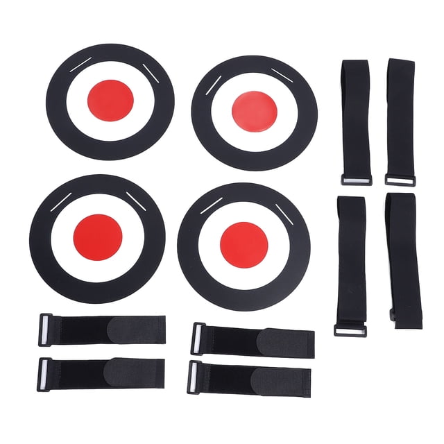 Target 4PCS Soccer Targets Discs Set ABS Soccer Goal Shooting Target Training Equipment with Straps for Sports Training