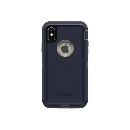 OtterBox Defender Series Apple iPhone - Screenless Edition - back cover for cell phone - polycarbonate, synthetic rubber - dark lake blue - for Apple iPhone X, XS