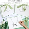 thumbnail image 3 of Bolsas de regalo Silkfly Thank You de 12 x 10 x 4 pulgadas con asa, 12 unidades, blancas, 3 of 8