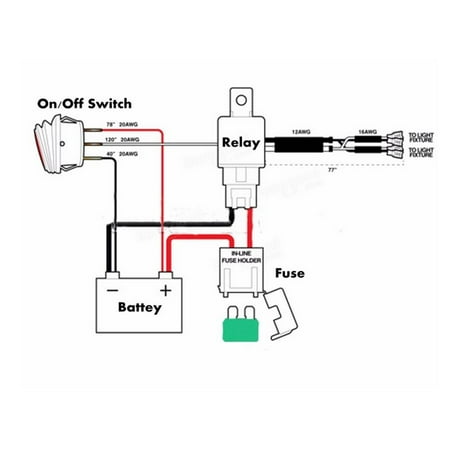 Led Light Bar Wiring Diagram With Relay from i5.walmartimages.com