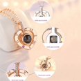 thumbnail image 3 of Projection Necklace 100 Languages I Love You Pendant Jewelry For Girlfriend Wife Lover Couple Creative Romantic Necklaces Gifts, 3 of 5