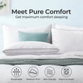 thumbnail image 1 of Peace Nest 2 Pack Premium Quilted 2" Gusset Goose Feather and Down Bed Pillows for Side & Back Sleepers, Queen size, 1 of 4