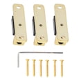 thumbnail image 2 of 3pcs Puente De Silla De Silla De Montar Un Rodillo De Silla De Silla De Silla De Silla De Guitarra De Guitarra Puente De Cuerda De Un Rodillo De Metal Con Tornillos Y Llave, 2 of 7