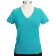 George ME - Women's Cap-Sleeve V-Neck Sweater