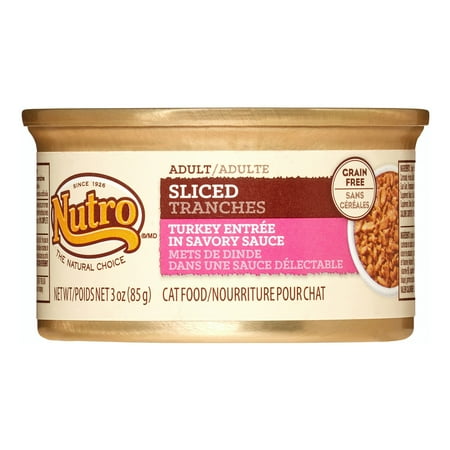 Nutro 791413 3 oz Natural Choice Sliced Turkey Entree for Cat - Pack of 24