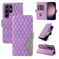 thumbnail image 1 of Poursamsunggalaxys24s23s22+plus Ultra Wallet Magnétique Protection Complète Support Géométrique Motif en Cuivre, 1 of 5