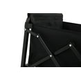thumbnail image 3 of Black Lightweight Folding Beach Wagon - Heavy Duty 250LBS Capacity, All-Terrain for Grocery, Camping, Shopping & More, 3 of 8