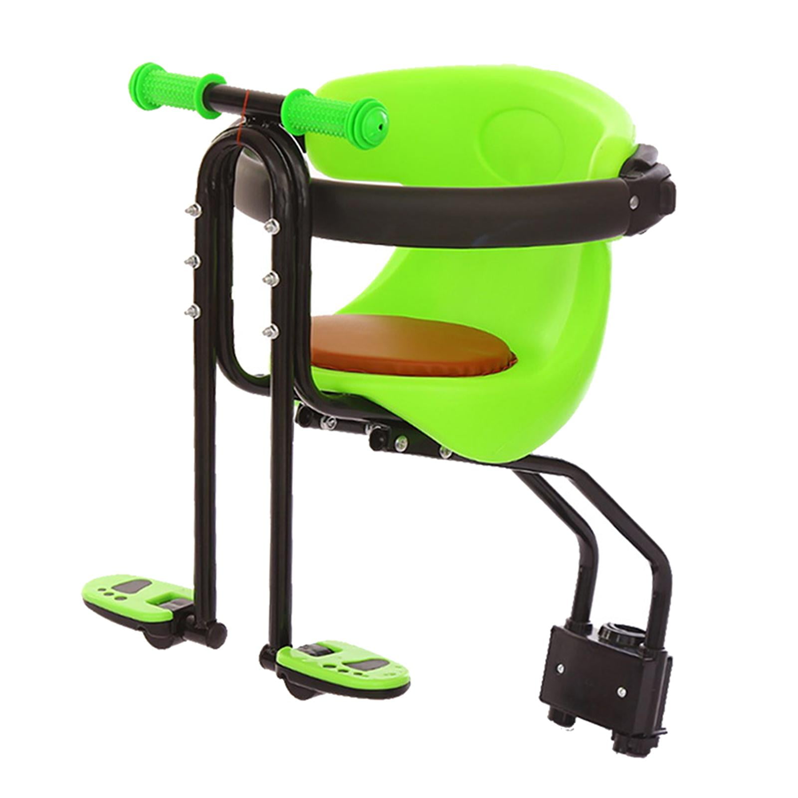 Bunblic Seat For Kids Child Children Infant Front Mount Baby Carrier Seat Bike Carrier With Handrail For Adult Bike Attachment Green 30x42x45cm