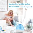 Ultrasonic Cool Mist Humidifier for Bedroom, Quiet Air Humidifier for