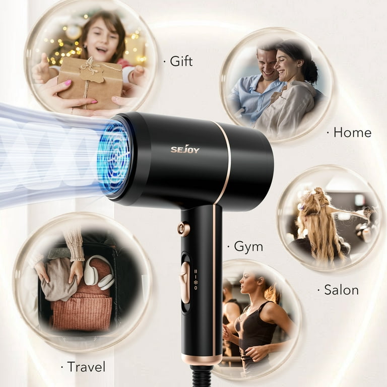 Household Professional Hair Dryer Hot & Cold Wind Air Dryer Hairdressing  Salon Temperature Adjustable Blow Hair Dryers Traving