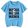 thumbnail image 4 of T-Shirts d'Été pour Filles, Imprimé Lettres, Manches Courtes, Basiques, Col Rond, Sport, Taille 8-9T, 4 of 4