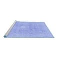 thumbnail image 2 of Ahgly Company Machine Washable Indoor Rectangle Abstract Blue Modern Area Rugs, 2' x 4', 2 of 4