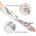 thumbnail image 3 of ALAZA Skull Floral Rainbow UV Sun Protection Arm Sleeves UPF 50+ Compression Cooling Sleeve 1 Pair, 3 of 7