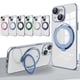 thumbnail image 2 of 360 Rotating Bracket Ring Holder Car Mount Case for iPhone 15 14 13 12 11 Pro Max Magsafe Magnetic Wireless Charging Clear Cover, 2 of 5