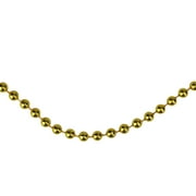 Northlight 15' x 0.25" Shiny Celestial Gold Beaded Artificial Christmas Garland - Unlit
