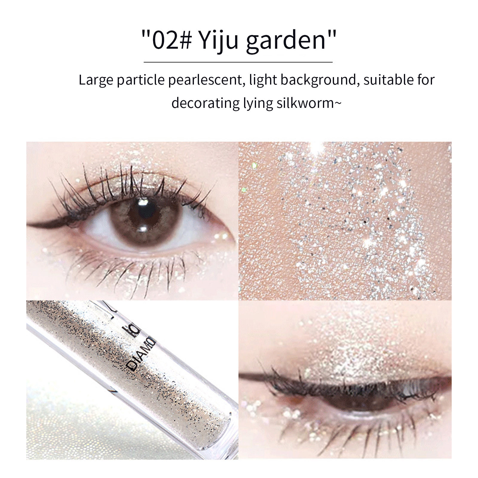 Guvpev Lightcatcher Liquid Glitter Eyeshadow Long Lasting, Quick