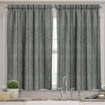 thumbnail image 2 of Ambesonne Chevron Valance & Curtain, Simplistic, 55"x36", Charcoal Grey White, 2 of 7