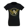 thumbnail image 3 of Wonder Woman tswwgoldlogwom-c2x T-Shirt pour Femme Logo Lasso Doré du Film - 2TG, 3 of 7