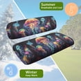 thumbnail image 5 of HUIACONG Colorful Jellyfish Pattern Golf Cart Seat Blanket and Towel, Keeps Seats Cool & Clean Universal Fit Golf Cart Seat Covers 2 Pack for Club Car DS 2000.5-Up, 5 of 7