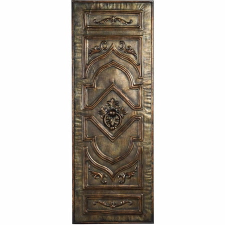 Bombay 12" x 33" Golden Door Metal Wall Panel
