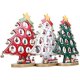 thumbnail image 1 of Árbol de Navidad Mini árbol de Navidad de madera Foohvr con adornos colgantes rojo, 1 of 3