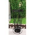 thumbnail image 1 of Ebros Black Rod Iron Cathedral Windows Walking Cane Or Umbrella Stand Holder, 1 of 6