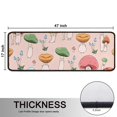 thumbnail image 5 of Kitchen Rugs Sets Of 2,Colorful Mushroom Cartoon Pink Pattern Anti Fatigue Kitchen Mat Rugs Non Slip Washable,Decorative Kitchen Floor Mats for Kitchen,Sink,Laundry,17"x47"+17"x47", 5 of 5