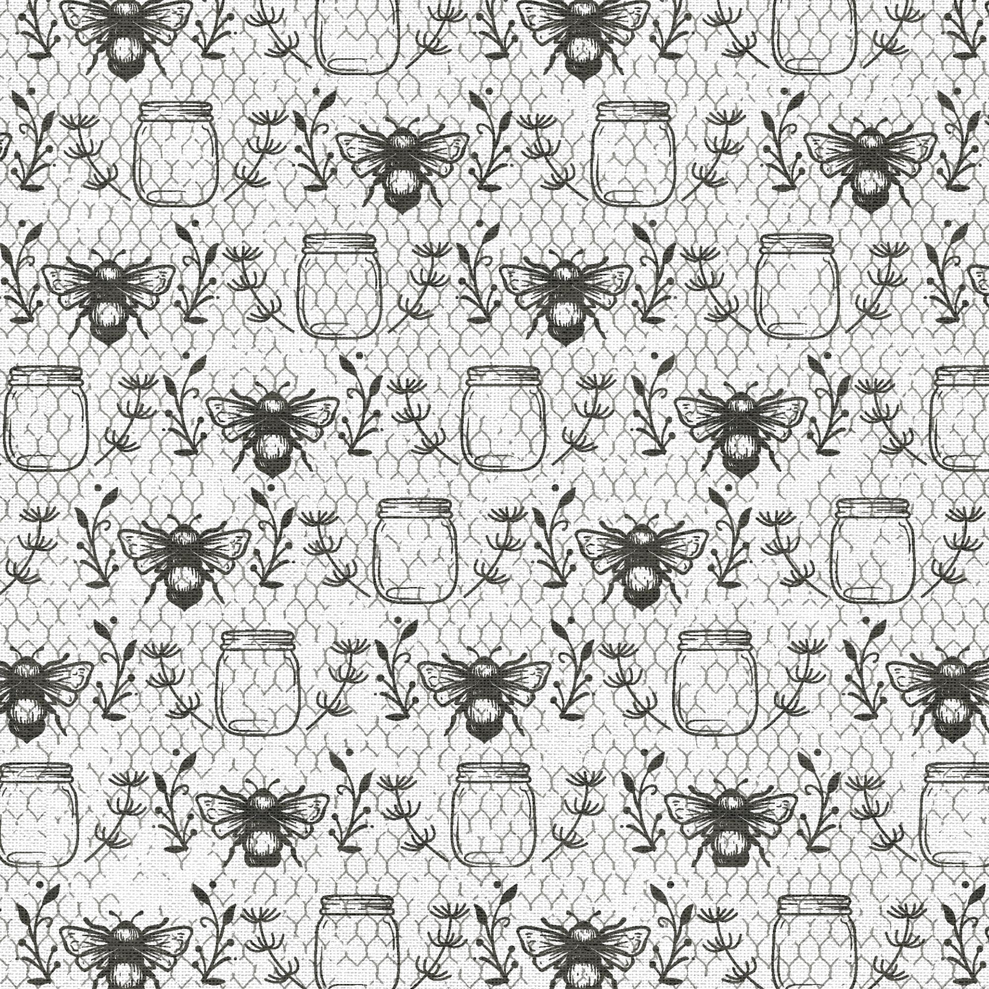 Create It 18" x 21" Cotton Modern Farmhouse Precut Sewing & Craft Fabric Bundle, White 15 Piece