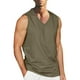 thumbnail image 2 of pstuiky Camisetas sin mangas para hombre, Camiseta deportiva informal sin mangas con cuello liso a la moda para hombre Camisas de hombre xl, 2 of 5