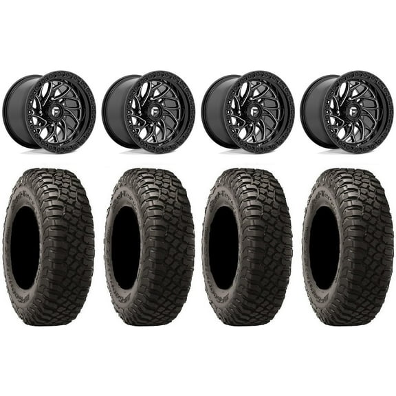 Fuel Runner 15" Wheels Bk 30" BFG KM3 Tires Can-Am Maverick X3 / Honda Pioneer 1000 / Talon