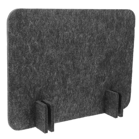 NIAIZEK Dark Grey Felt Desk Divider for Office Workers, Practical Design, Sound Absorbing, Privacy Panel, 1 Piece