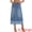 Light Blue, variant on DARING DIVA Women's Denim Maxi Contrast Panel A Line Long Jean Skirts Small Blue
