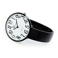 thumbnail image 2 of black super large face flat stretch band easy to read watch, 2 of 2