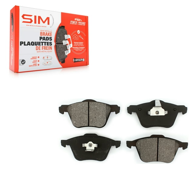 SIM Front Semi-Metallic Disc Brake Pads SIM-979 for Car 2003-2014 Volvo XC90 with 316mm Diameter Rotor