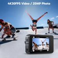 thumbnail image 2 of Akaso Brave 7 Le 4K30Fps Cámara De Acción Con Tarjeta De Memoria Microsdxc U3 De 128 Gb Kit De Accesorios Paquete Ultra Hd 131Ft Cámara Impermeable Eis 2.0 Wifi Control Remoto Zoom Cámara Subacuática, 2 of 5