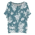 thumbnail image 3 of YDLCAFD Easter Women's Oversized T-Shirt with Batwing Sleeves Short Sleeve Tops, 3 of 4