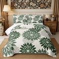 thumbnail image 2 of Manfei Cottagecore Blossom Dahlia Twin Quilt Set 2 Pieces,Vintage Aesthetics Twin Coverlet Set,1 Bedspread and 1 Pillowcase, 2 of 7