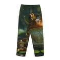 thumbnail image 3 of Lsque Intellectual Frog Pond Print Women's Pajama Pants, Lounge Pant - Comfortable Home Wear,Elastic Waistband, Stylish Design-X-Large, 3 of 9