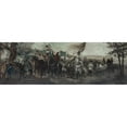 thumbnail image 2 of Jean Joseph Weerts 24x11 Black Ornate Framed Double Matted Museum Art Print Titled: The Lendit Festival (1894 - 1903), 2 of 5