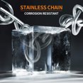 thumbnail image 3 of Crampons de Traction pour Glace, Crampons à 19 Pointes pour Bottes de Randonnée, Chaussures Antidérapantes en Acier Inoxydable pour Glace et Neige, Micro Pointes pour Randonnée, Escalade Noir M, 3 of 8