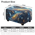 thumbnail image 7 of Xixirimido Galaxy Planets Pattern Ottoman Cover Rectangle Storage Ottoman Slipcover Stretch Footrest Stool Covers with Elastic Band for Rectangle and Square Ottoman, Small, 7 of 7