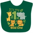 thumbnail image 3 of Inktastic First Birthday Safari Jungle Animals Boys or Girls Baby Bib, 3 of 4