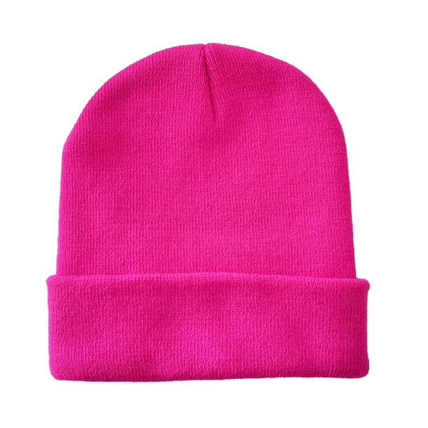 Minnieouse Beanie Caps Cuffed Wool Knitted Uisex Hat Moda Hip Hop Casual Skullies Brimless Cover Accesorios Invierno púrpura Sombreros Rosa roja Minnieouse AP010843-06B