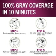 Schwarzkopf Keratin Color Root Permanent Hair Color Kit, Dark Brown, 1 Use