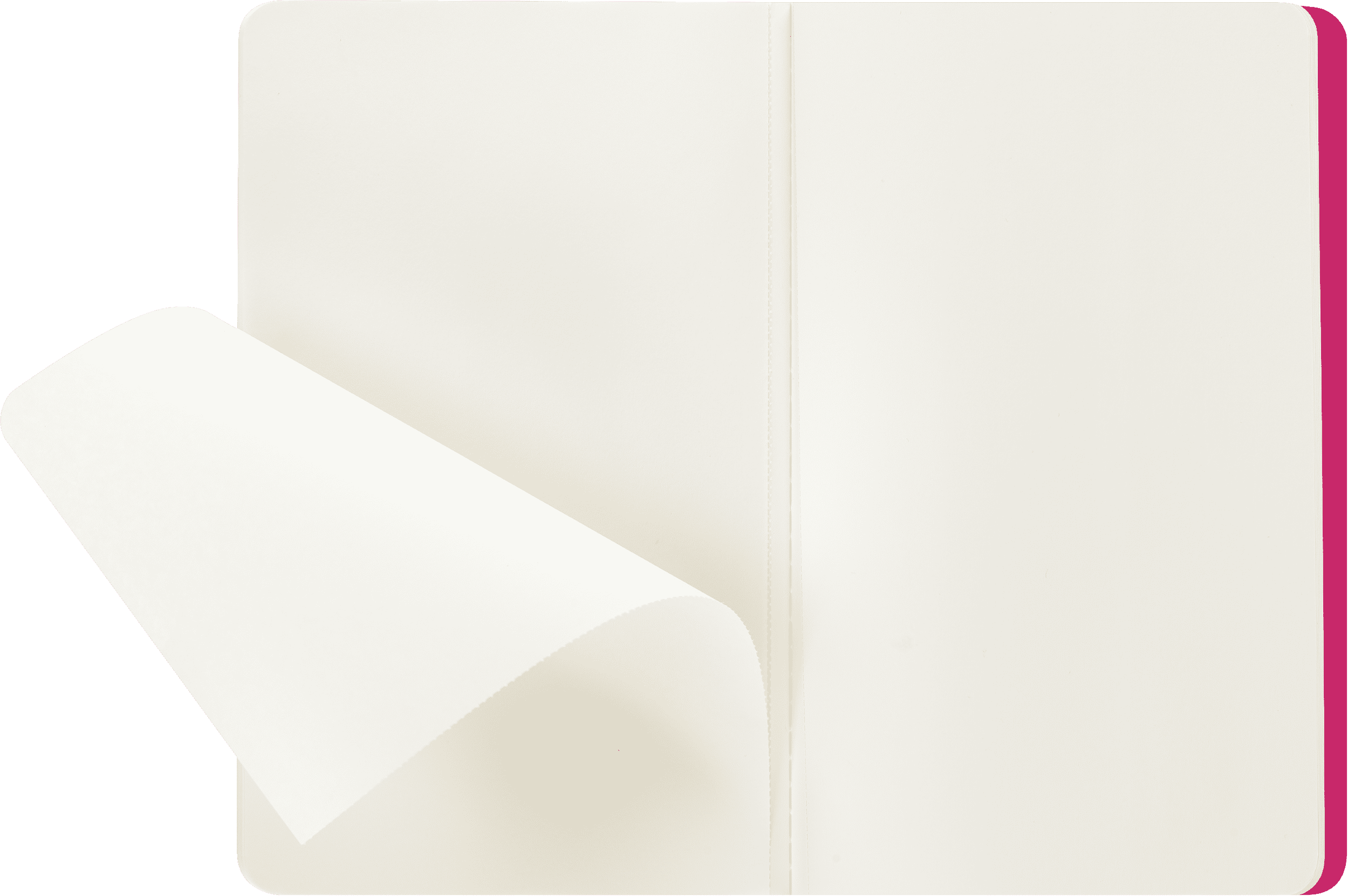Moleskine Cahier Journals (Set of 3), Large (5" x 8.25"), Plain, Kinetic Pink