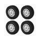 thumbnail image 3 of Llanta de rueda de 55mm, neumático de goma con acoplador de contrapeso de latón para piezas de coche AXIAL SCX24 1/24 RC, 4 Uds., 3 of 10