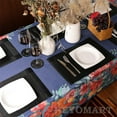 thumbnail image 6 of 6pcs Placemats PVC Place Mats and Coasters Washable Non-Slip Heat Resistant Table Mats for Kitchen Dining Table Home Restaurant 12"×18", Black, 6 of 8