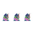 thumbnail image 2 of Transemion 1/2/3/5 Dido DIY Cartoon Animal Crystal Stitch Colorful Cat Needlework 5D Rhinestones Embroidery Painting 30*30cm 3PCS, 2 of 6