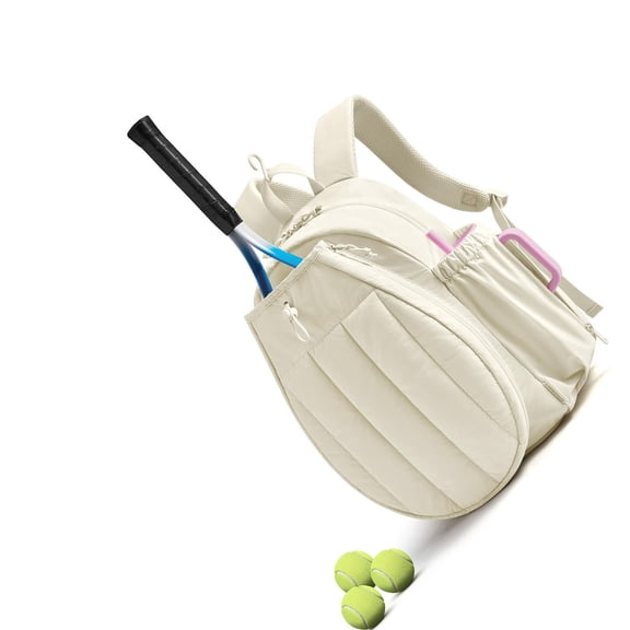 Tennis Sports Backpack with Dedicated Shoe Compartment and Wet Dry Pockets for Multiple Sport Use